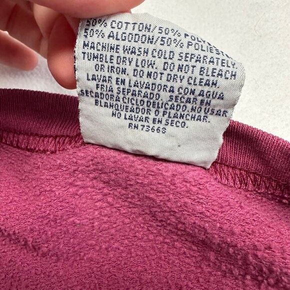 Ross Sportswear Vintage Sweater "Don't Even Go There" Embroidered Size L Maroon - Picture 9 of 11